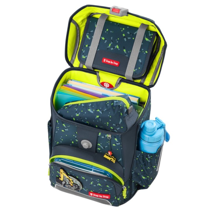 Step by Step Cloud Schulranzenset Bagger Rocco